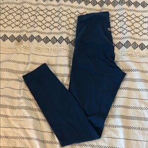 Lululemon Athletica dark teal blue Leggings